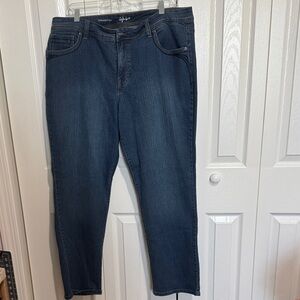 Style & Co. Women's Straight Leg Jeans - Dark Blue